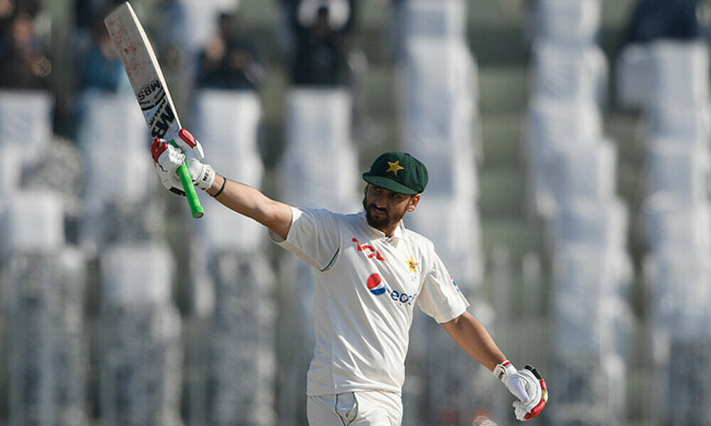 Salman ali agha 100 against england